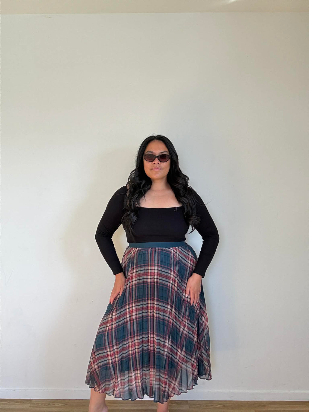 Band of Gypsies Tartan Print Skirt (Size 12 & 14)