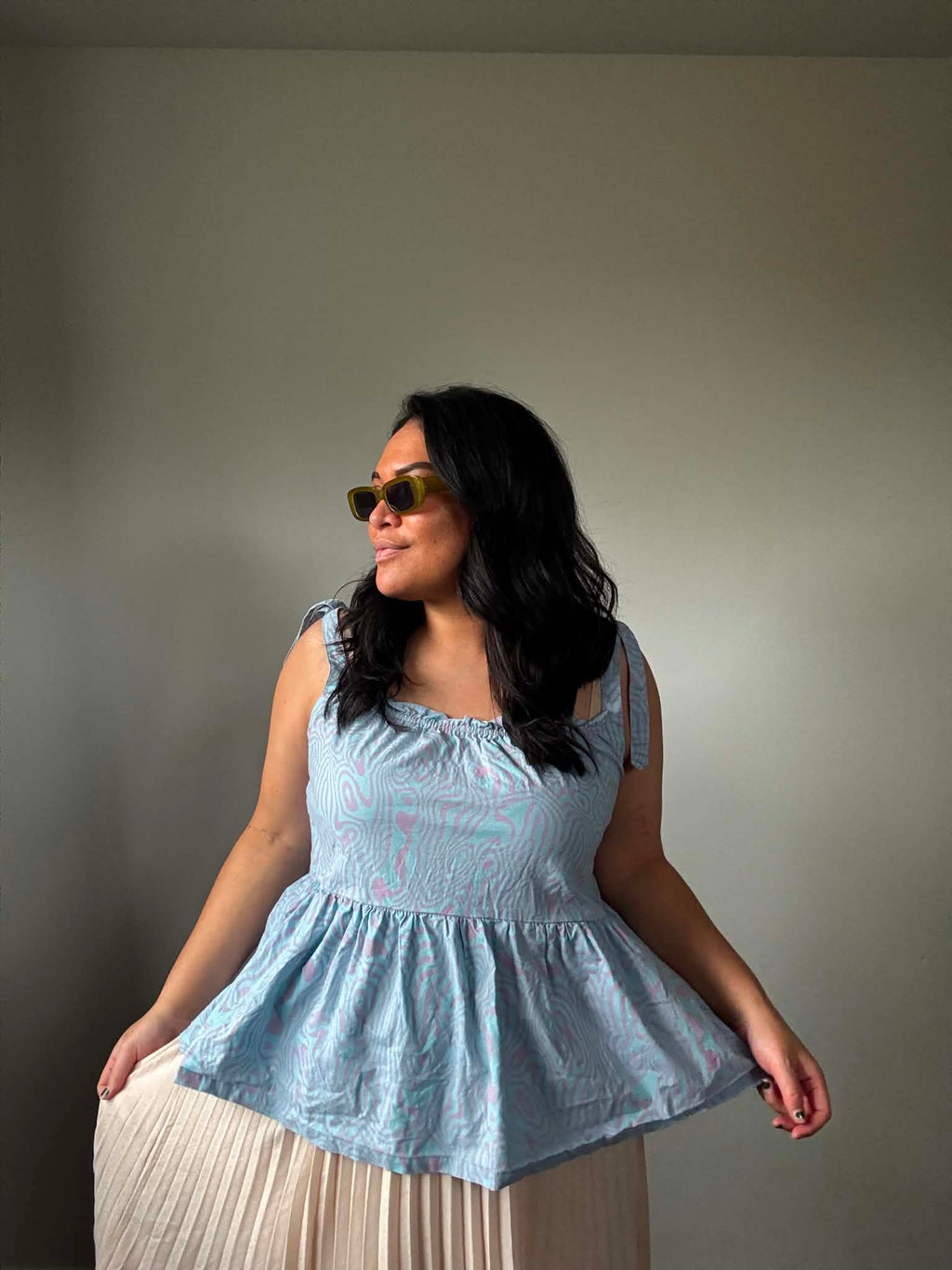 Thing Thing Peplum Top (Size 16)