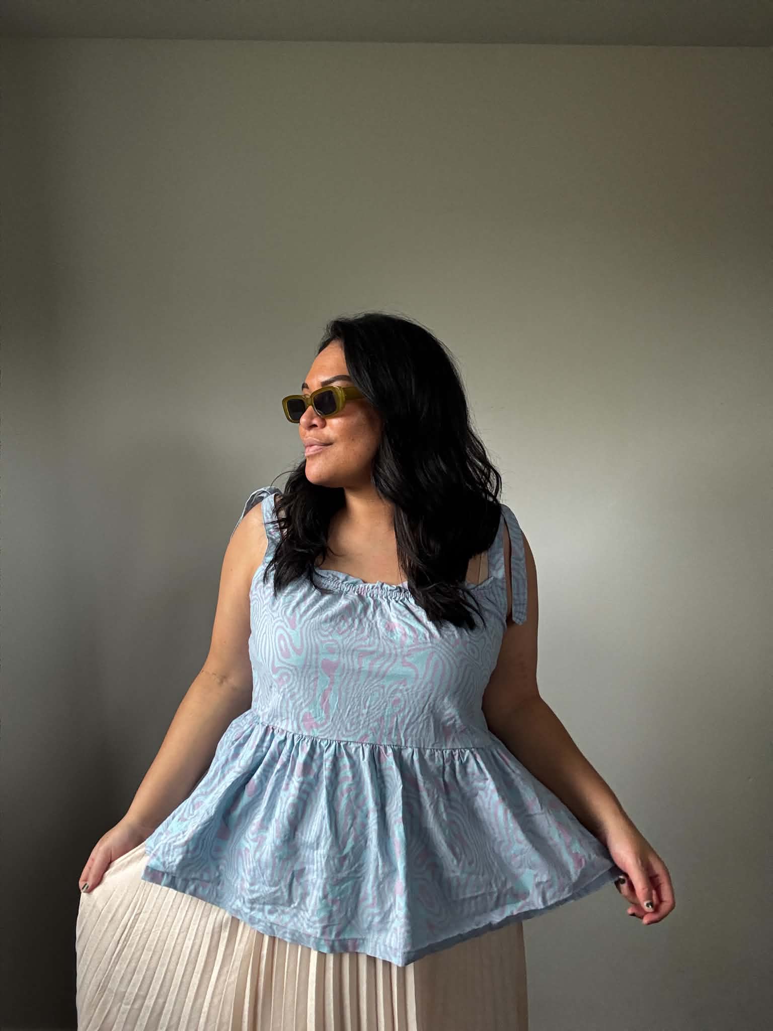 Thing Thing Peplum Top (Size 16)