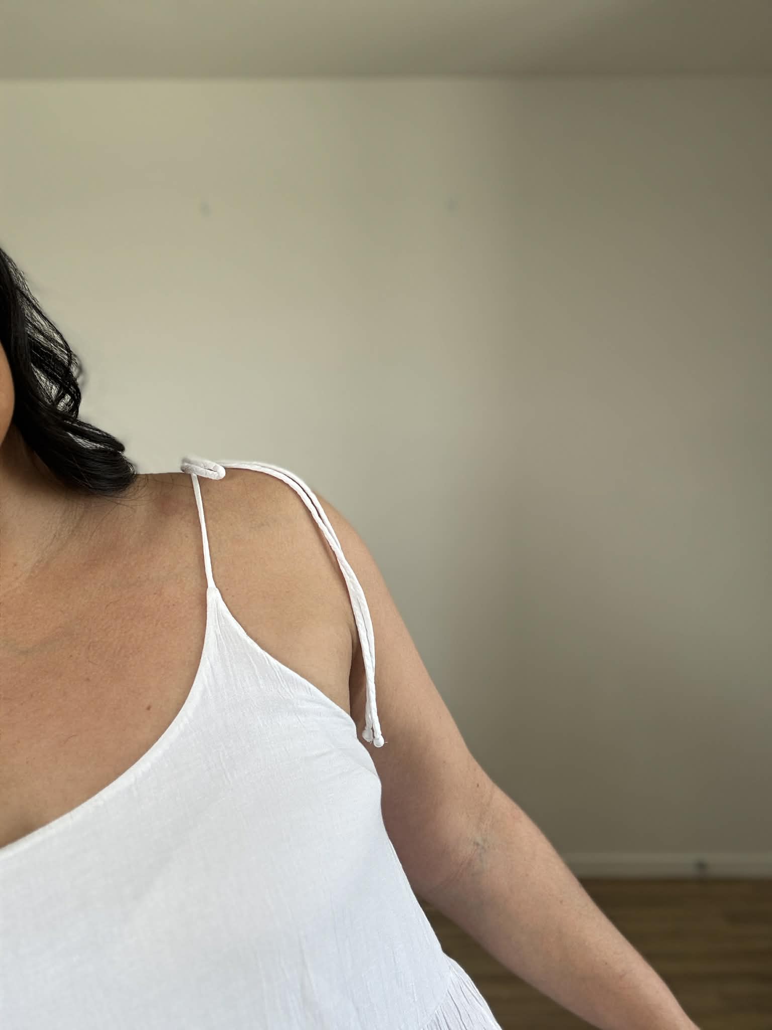 Love by Gap White Tiered Dress (Size 14)