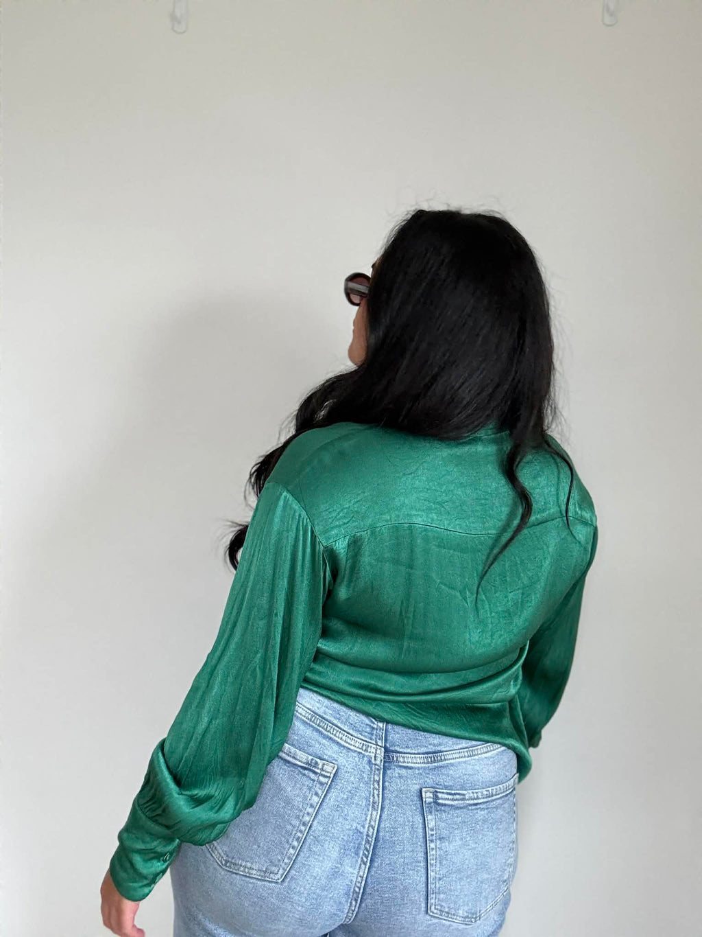 Charlie Holiday Satin Dress Shirt (Size 10 - 12)