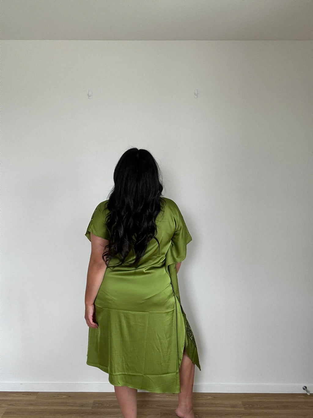 Hard Out Kiwi Slip Dress (Size 14)