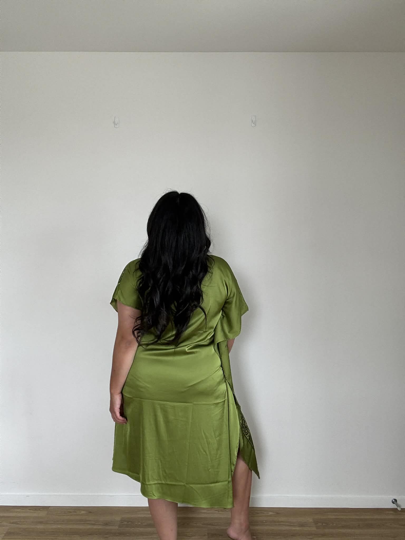 Hard Out Kiwi Slip Dress (Size 14)