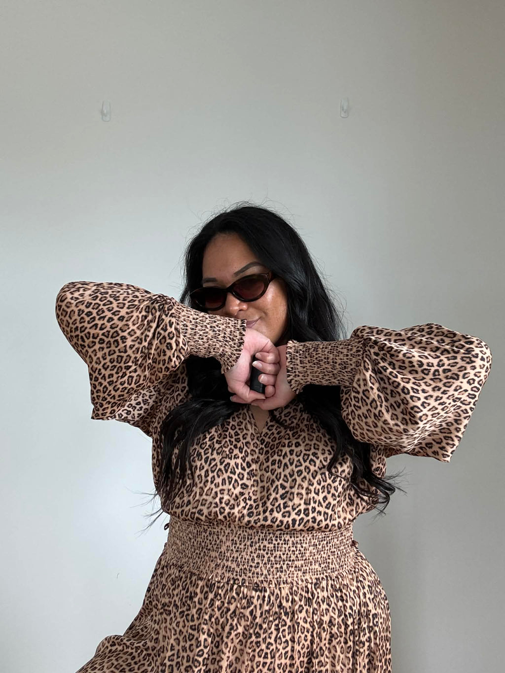 Oliver Black Leopard Dress (Size 16)