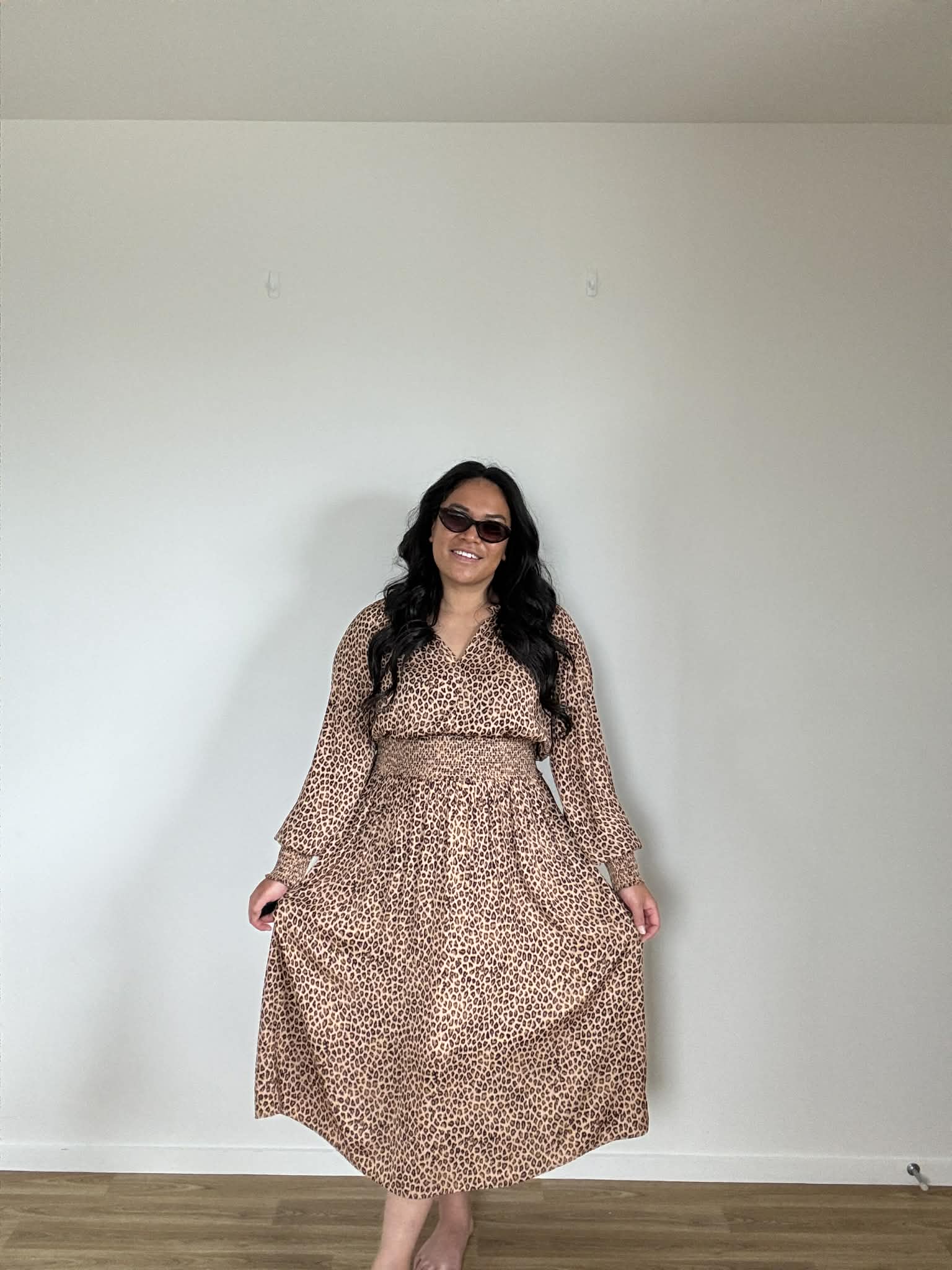 Oliver Black Leopard Dress (Size 16)