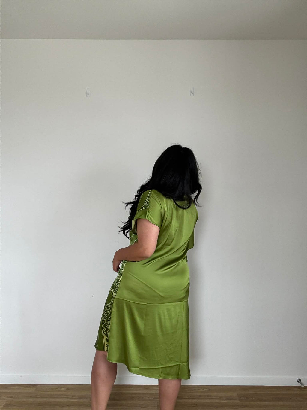 Hard Out Kiwi Slip Dress (Size 14)