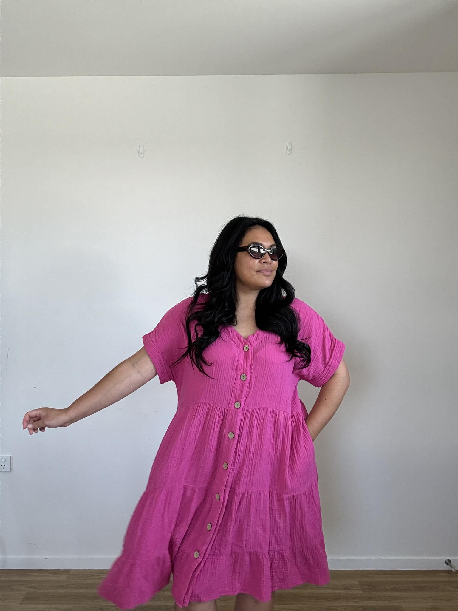 Studio Curve Hot Pink Dress (Size 18)
