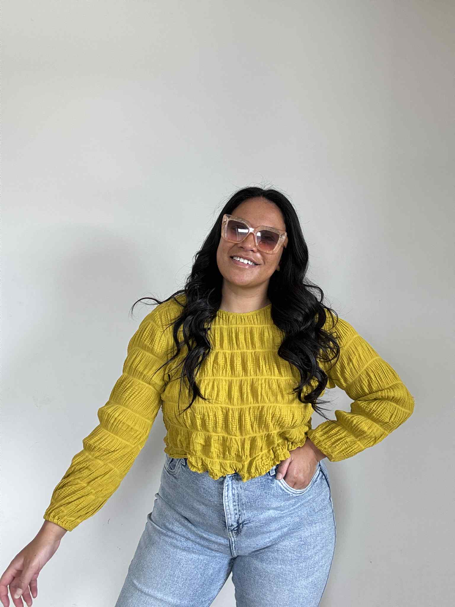 Mustard Zest Top (Size 8 - 12)