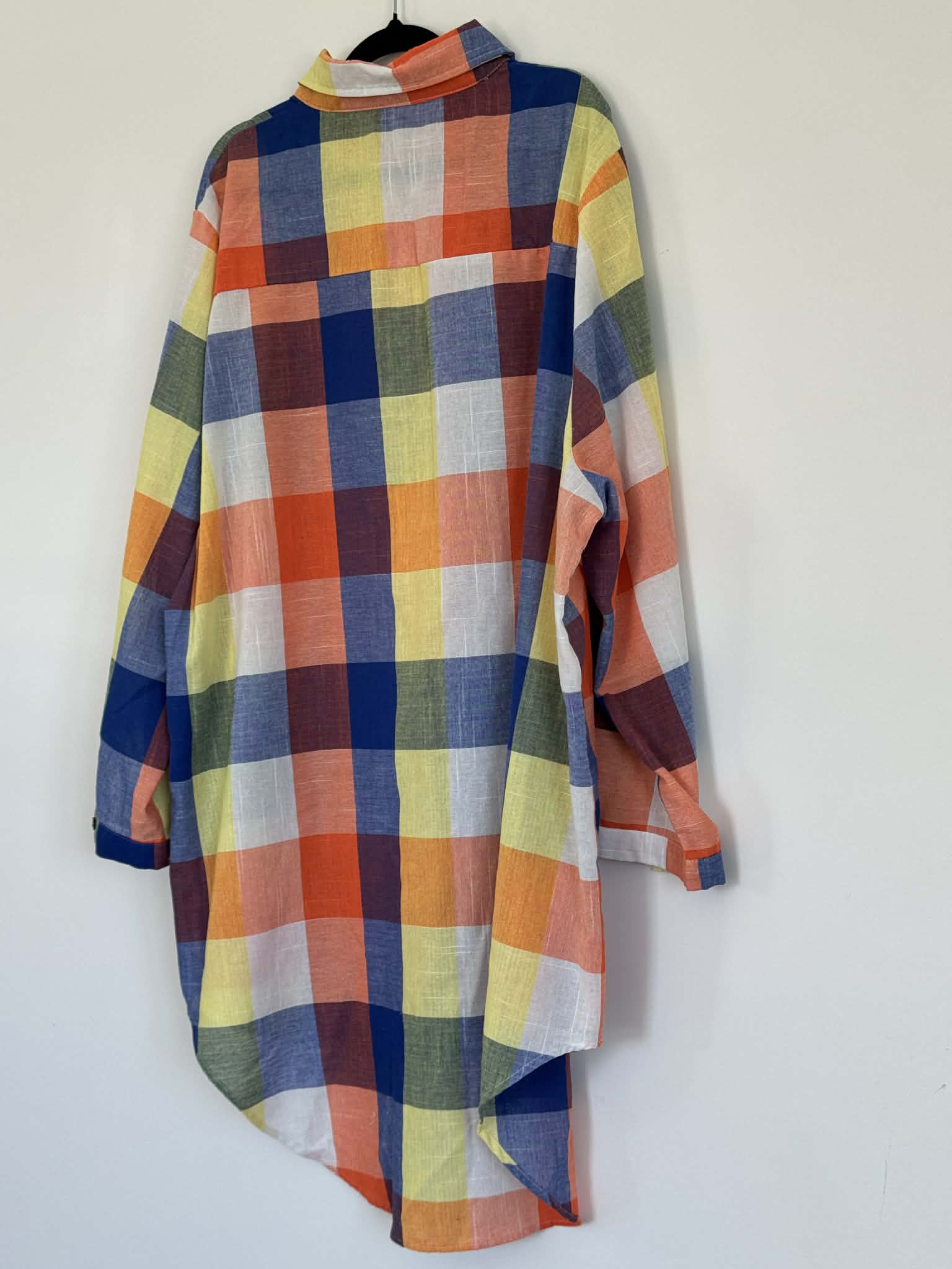 Oversized Checkered Shirt (Size 16 - 4XL)