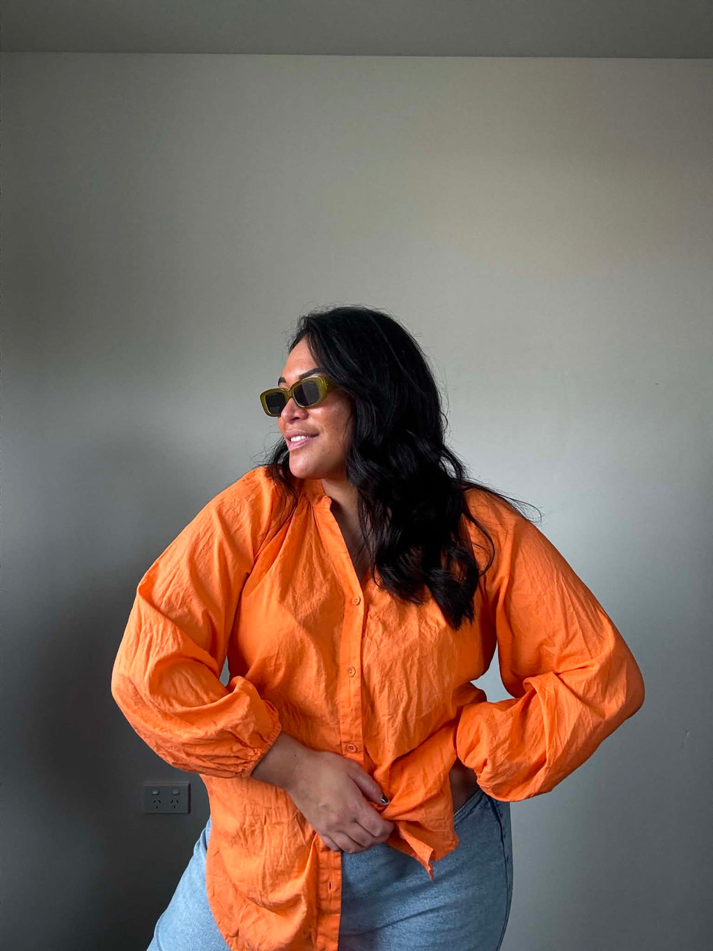 Esmaee Blouse (Size 10 - 12 loose fitted)