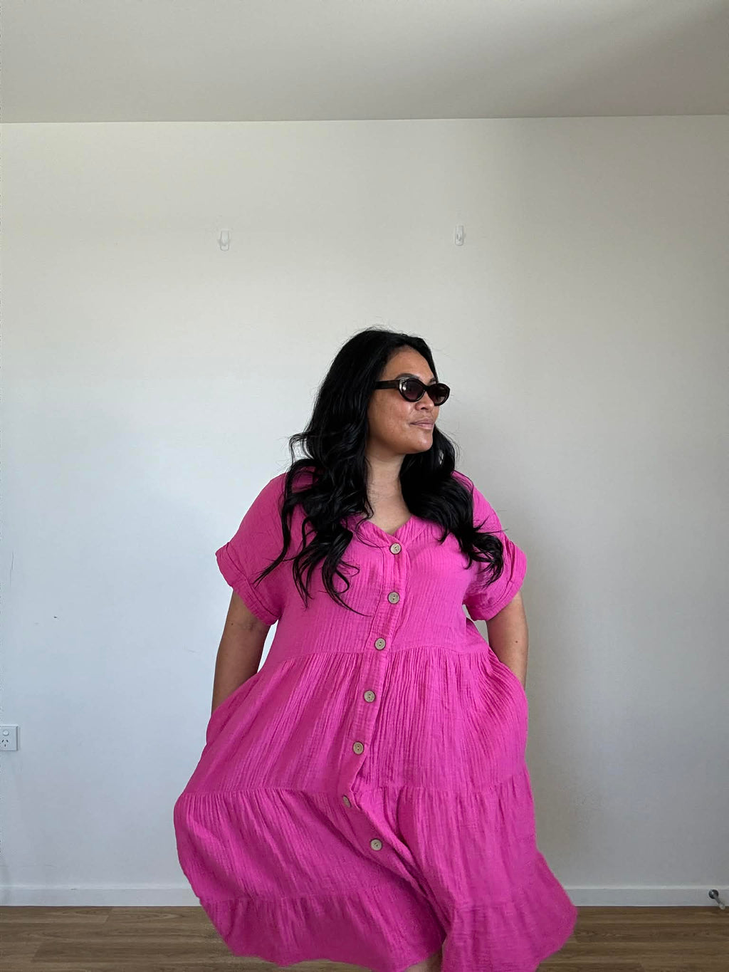 Studio Curve Hot Pink Dress (Size 18)