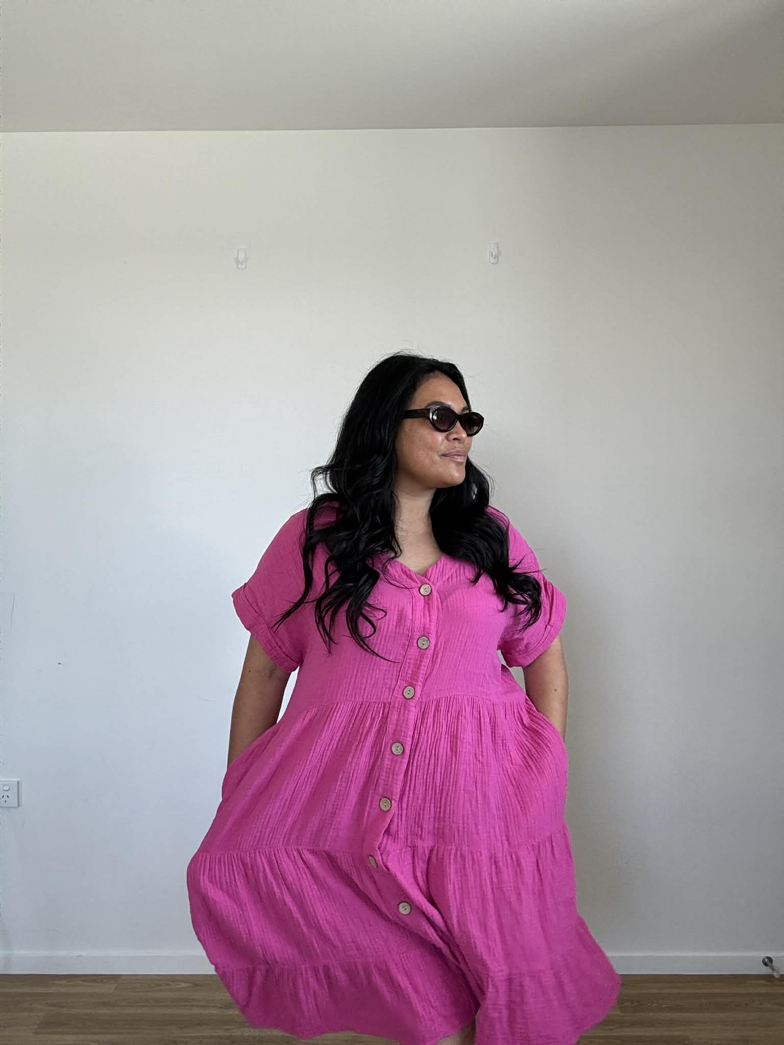 Studio Curve Hot Pink Dress (Size 18)