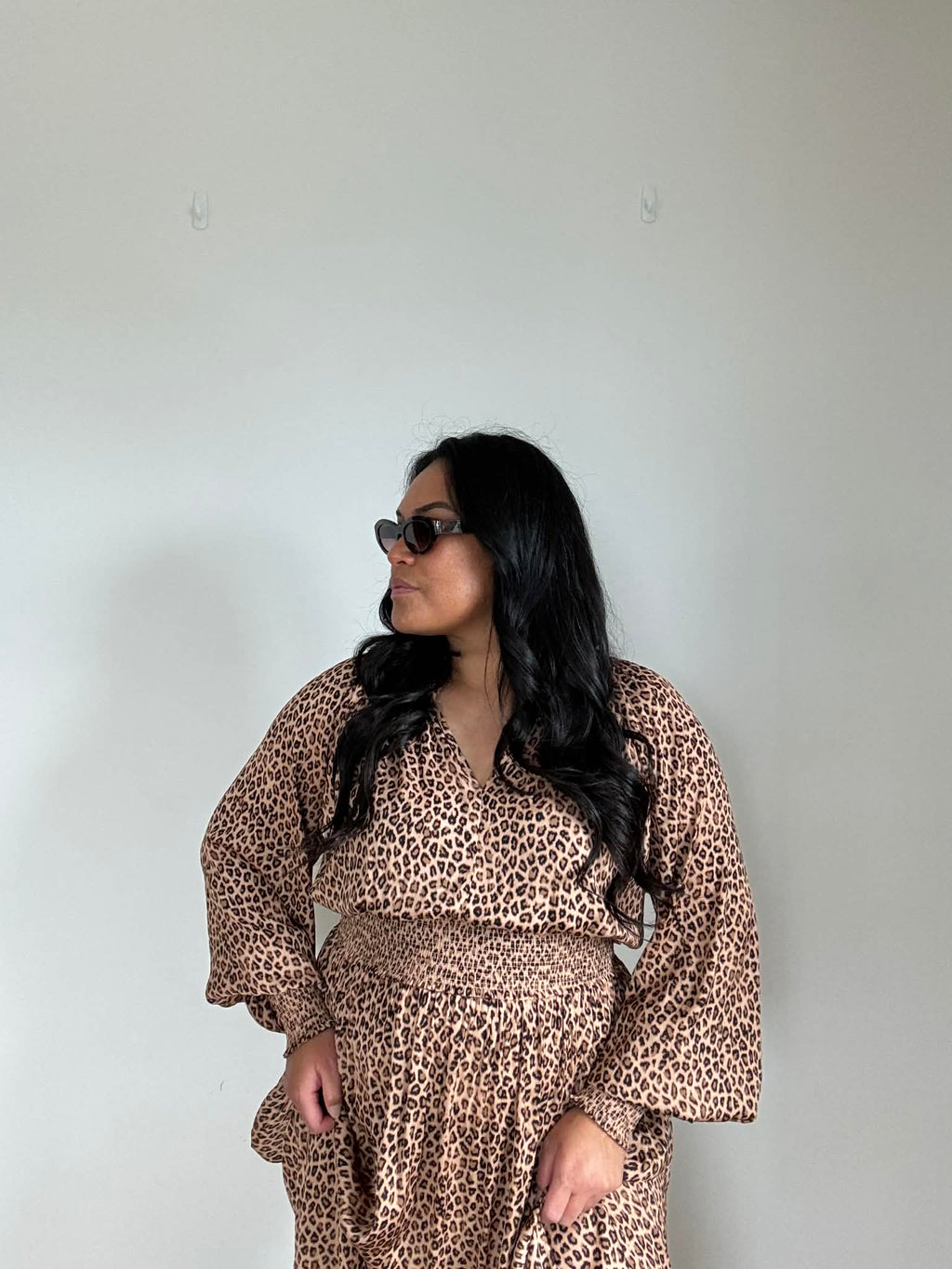 Oliver Black Leopard Dress (Size 16)