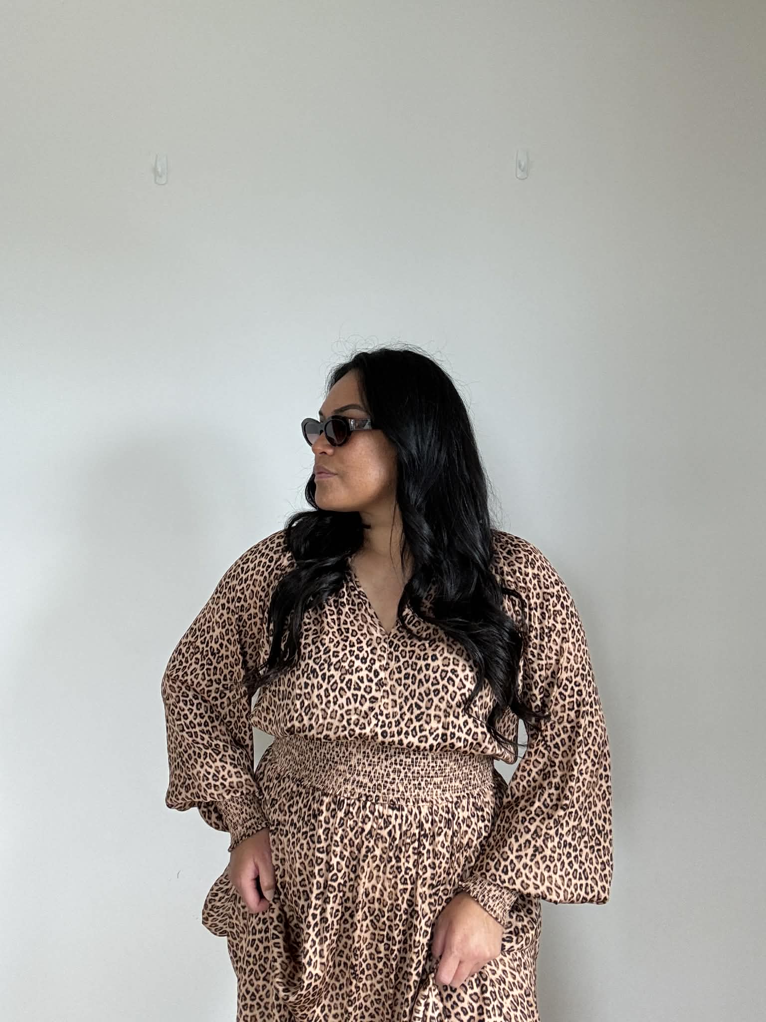 Oliver Black Leopard Dress (Size 16)