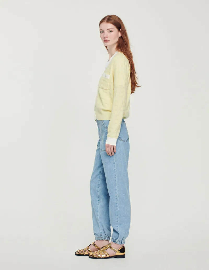 Sandro Butter Yellow Cardigan (Size 6 - 8) *