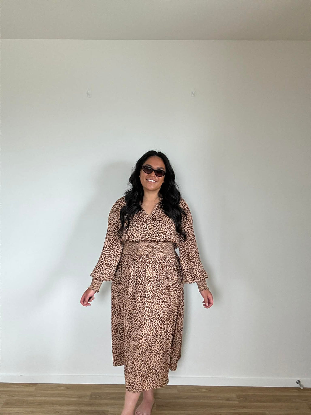 Oliver Black Leopard Dress (Size 16)