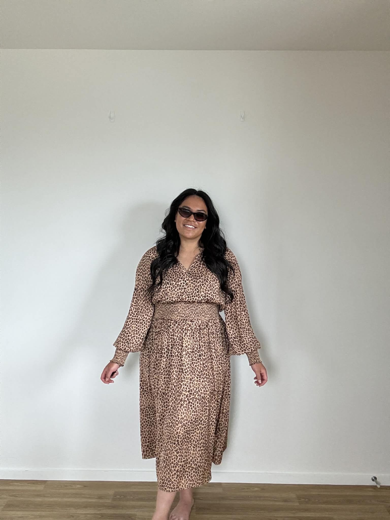 Oliver Black Leopard Dress (Size 16)