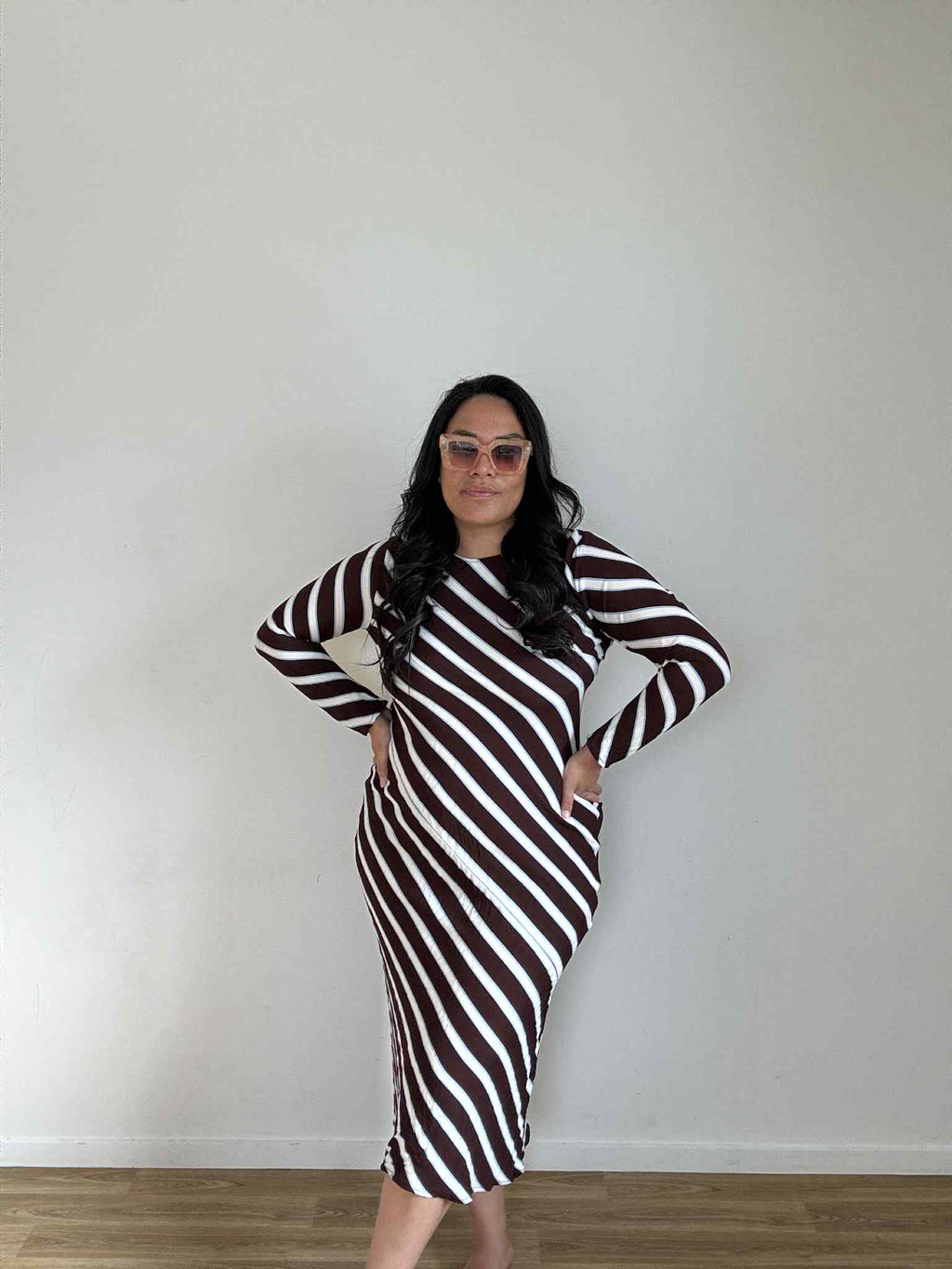 Mineral Striped Midi (Size 12 - 14)