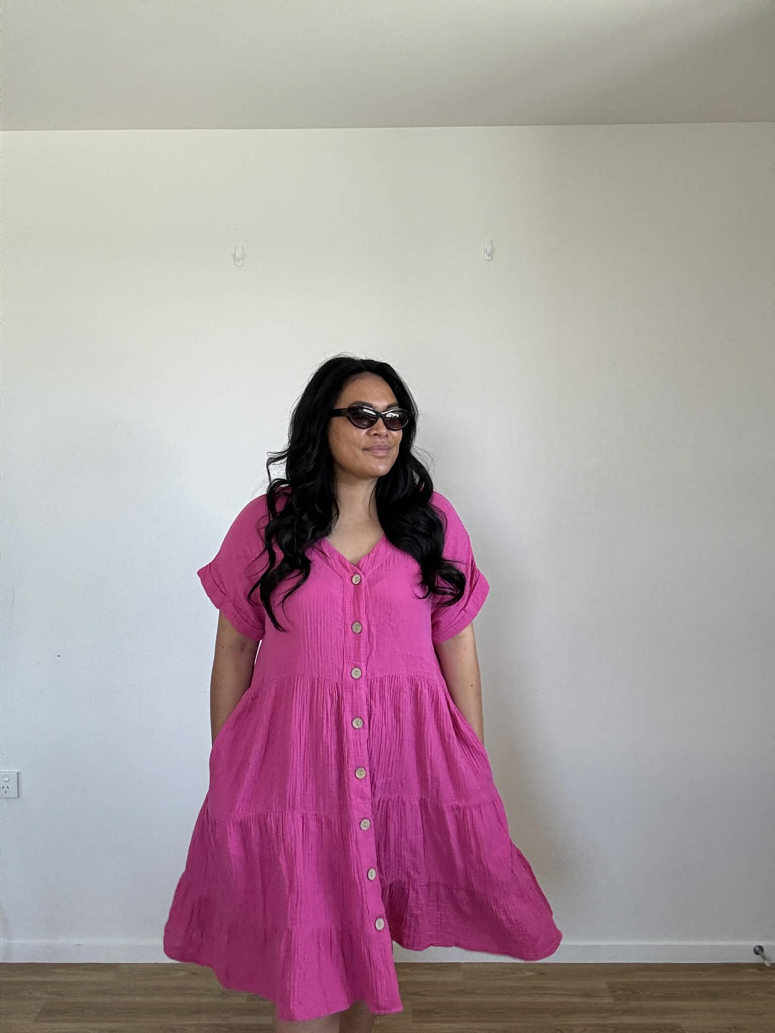Studio Curve Hot Pink Dress (Size 18)