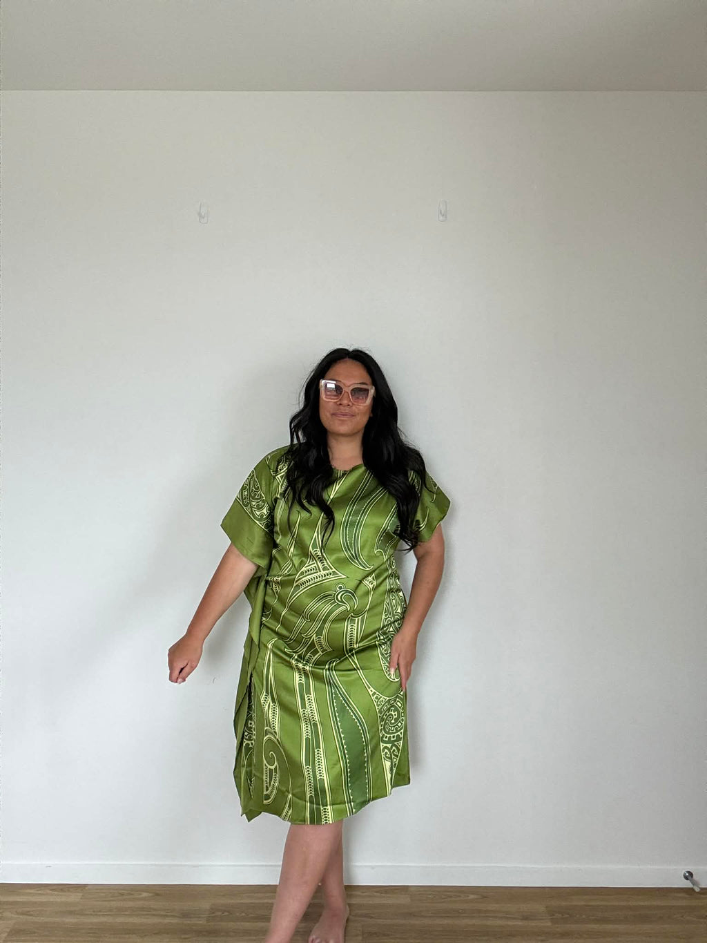 Hard Out Kiwi Slip Dress (Size 14)