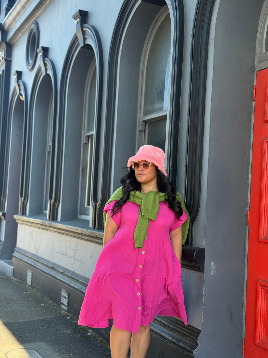 Studio Curve Hot Pink Dress (Size 18)