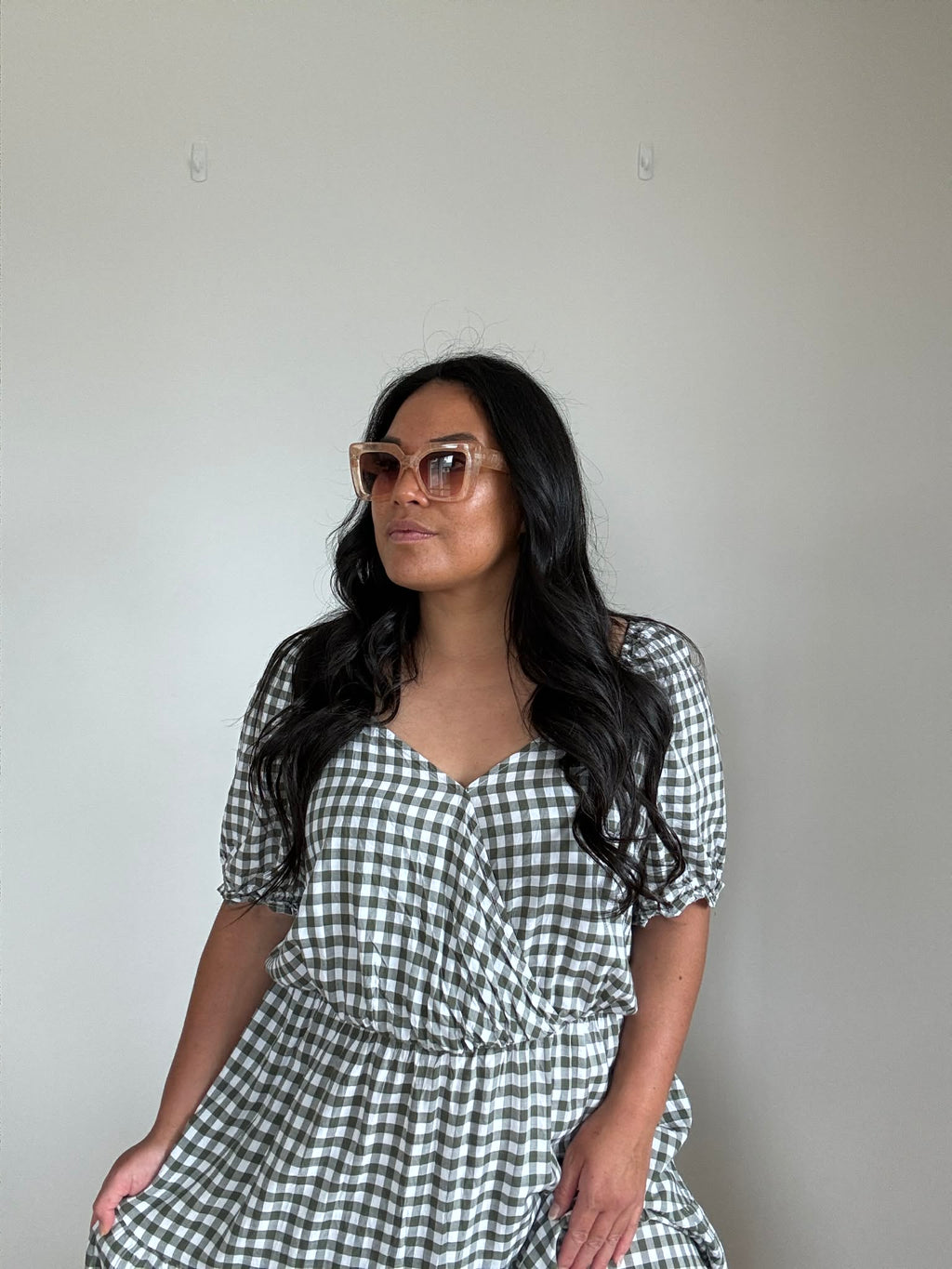 Isobelle Gingham Print Dress (Size 22)