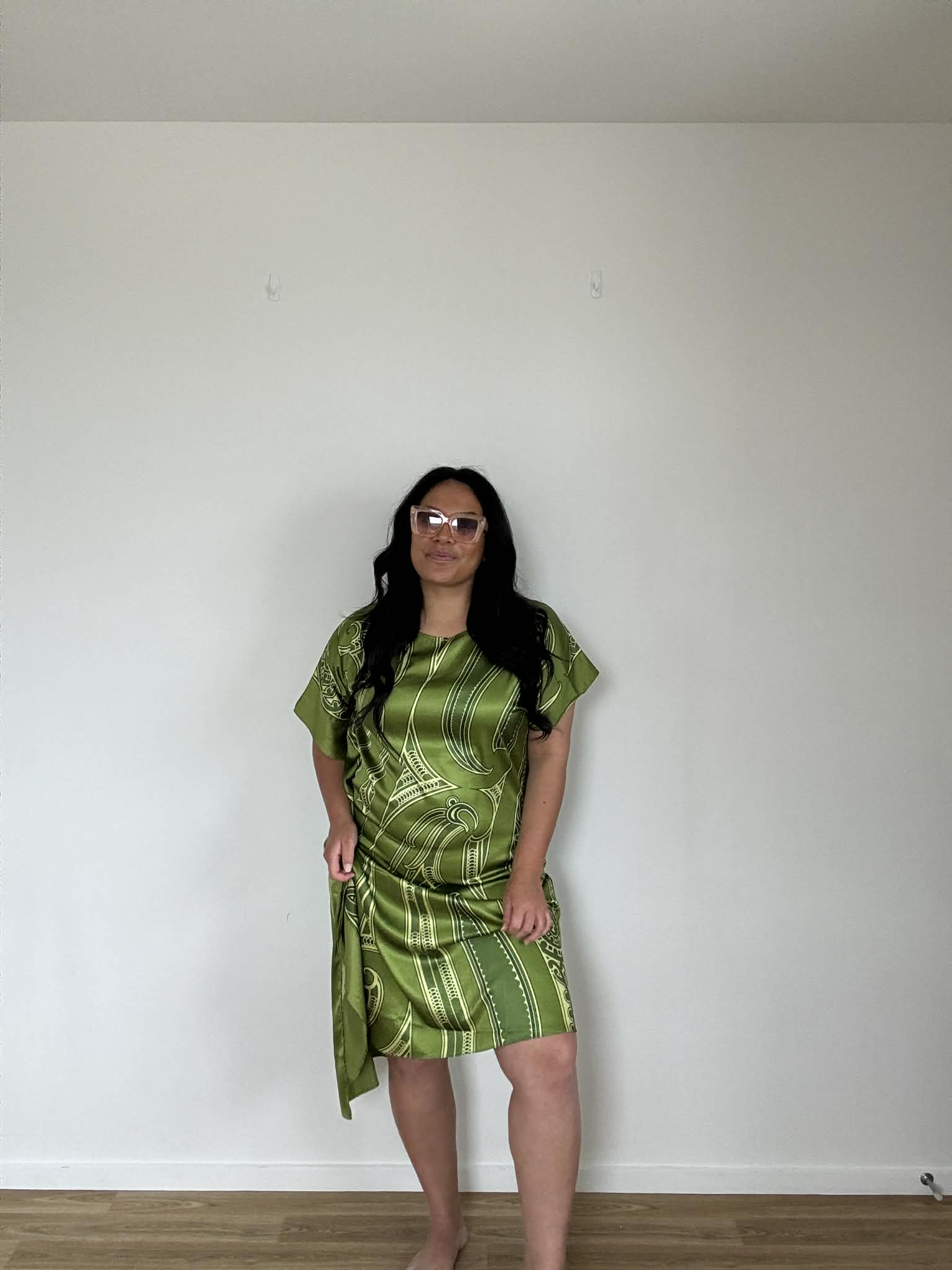 Hard Out Kiwi Slip Dress (Size 14)