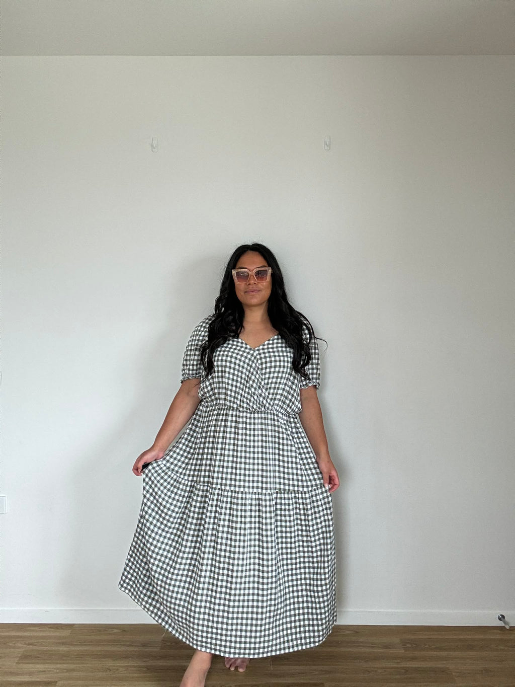 Isobelle Gingham Print Dress (Size 22)