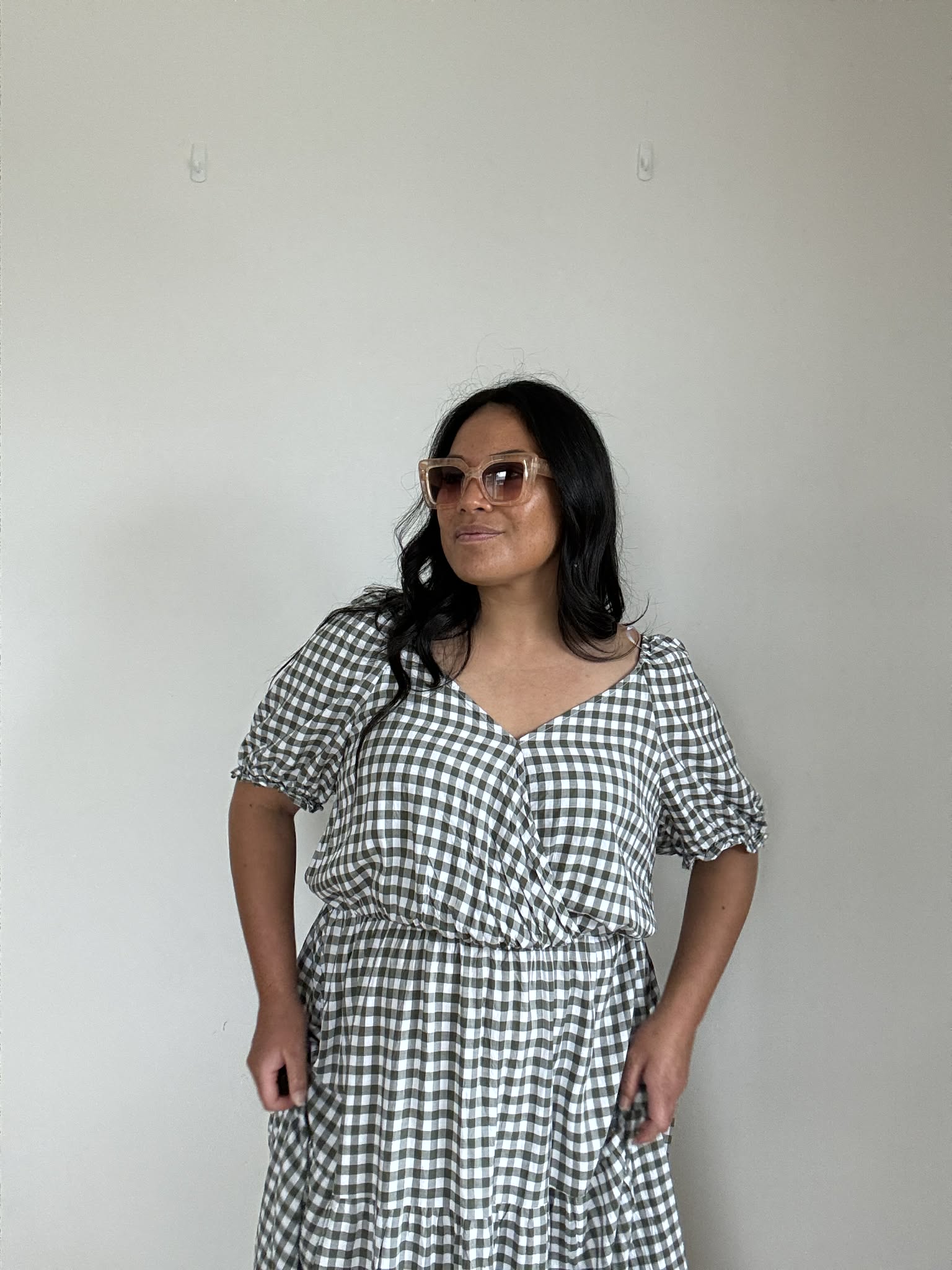 Isobelle Gingham Print Dress (Size 22)