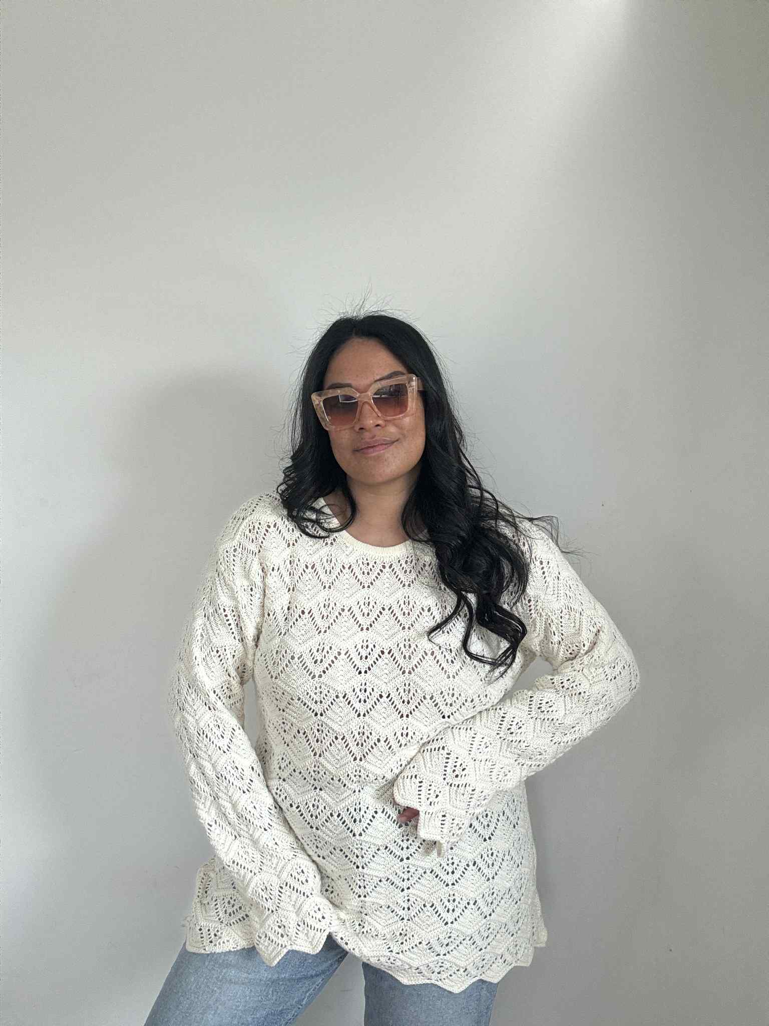 Boho Crochet Mini/Top (Size 14 - 16)