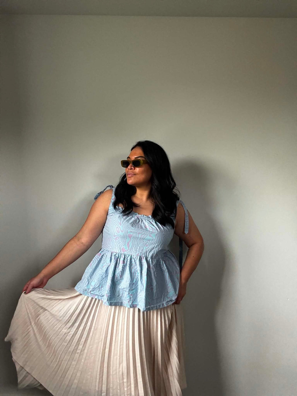 Thing Thing Peplum Top (Size 16)