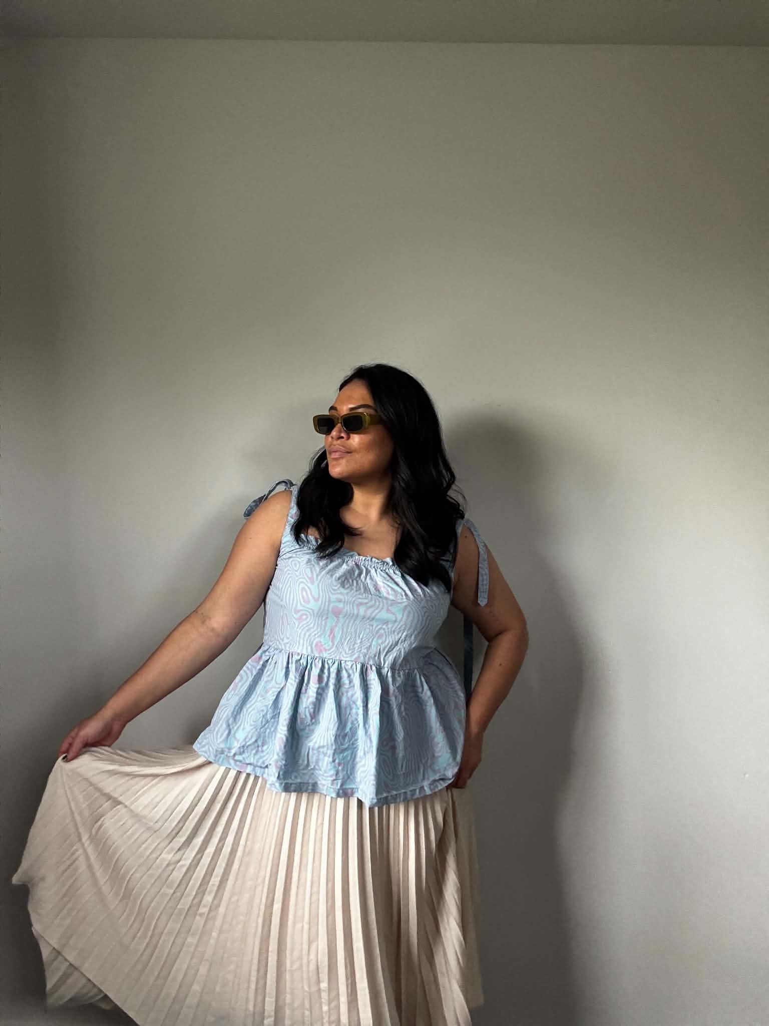 Thing Thing Peplum Top (Size 16)