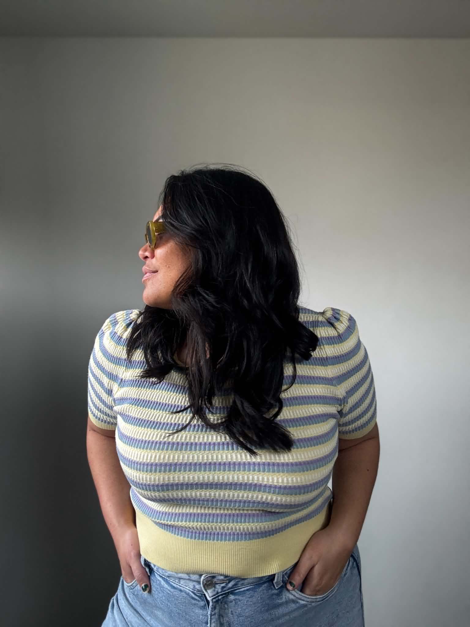 The Lute Ribbed Cropped Top (Size 10 - 12)