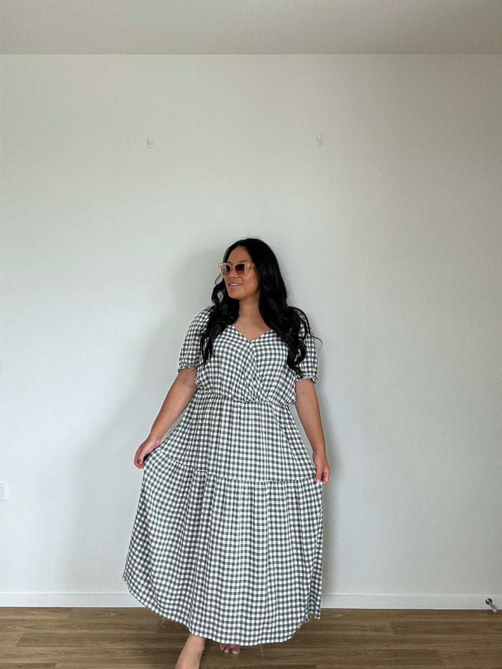 Isobelle Gingham Print Dress (Size 22)