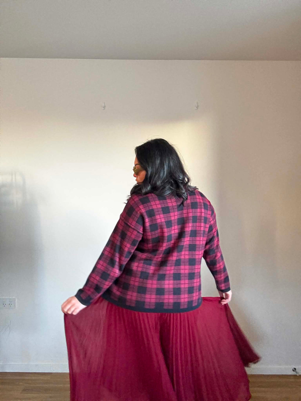 Zara Wide Leg Pleated Skirt/Pant (Size 14)