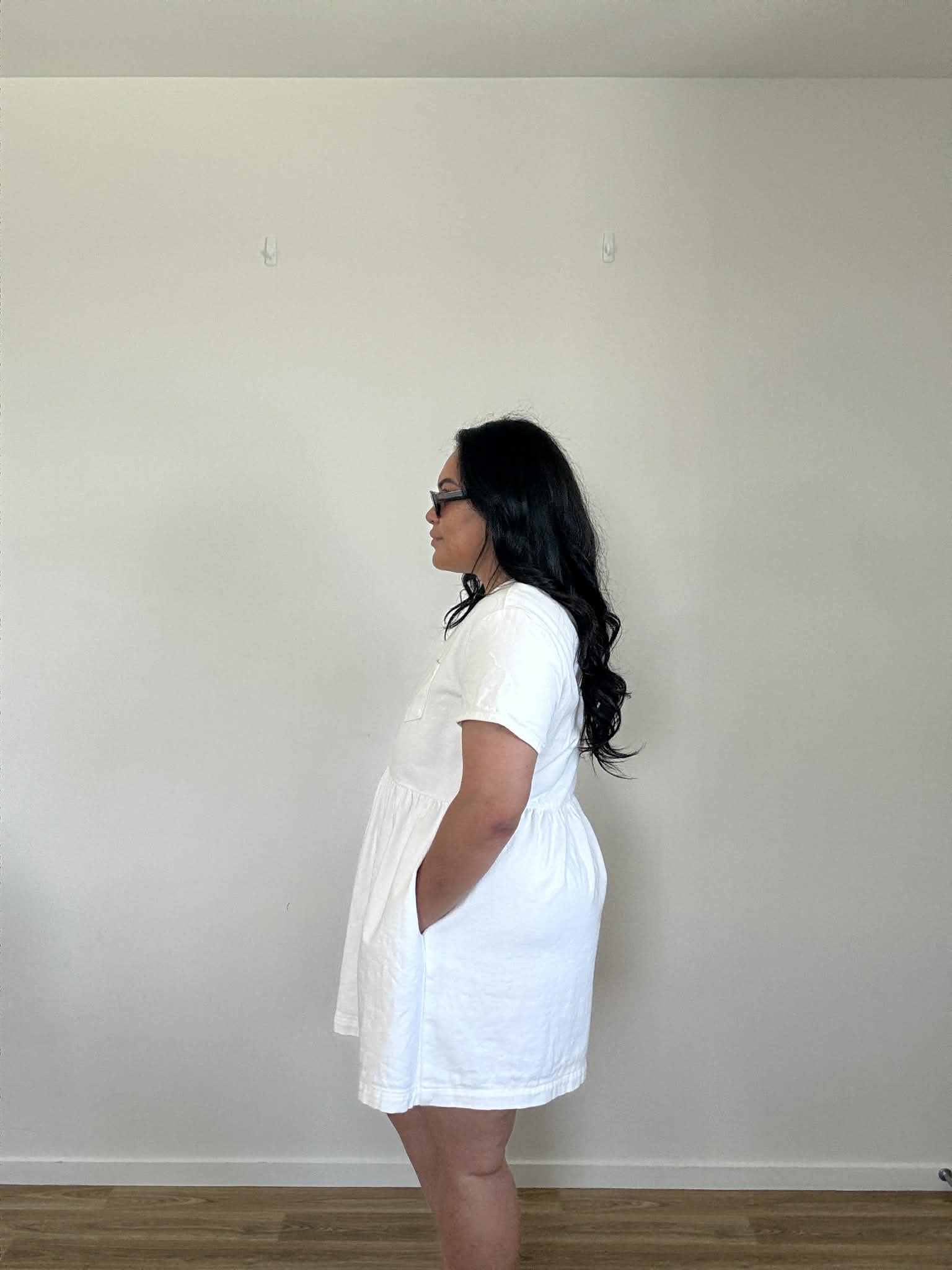 Huffer White Denim Mini (Size 14)