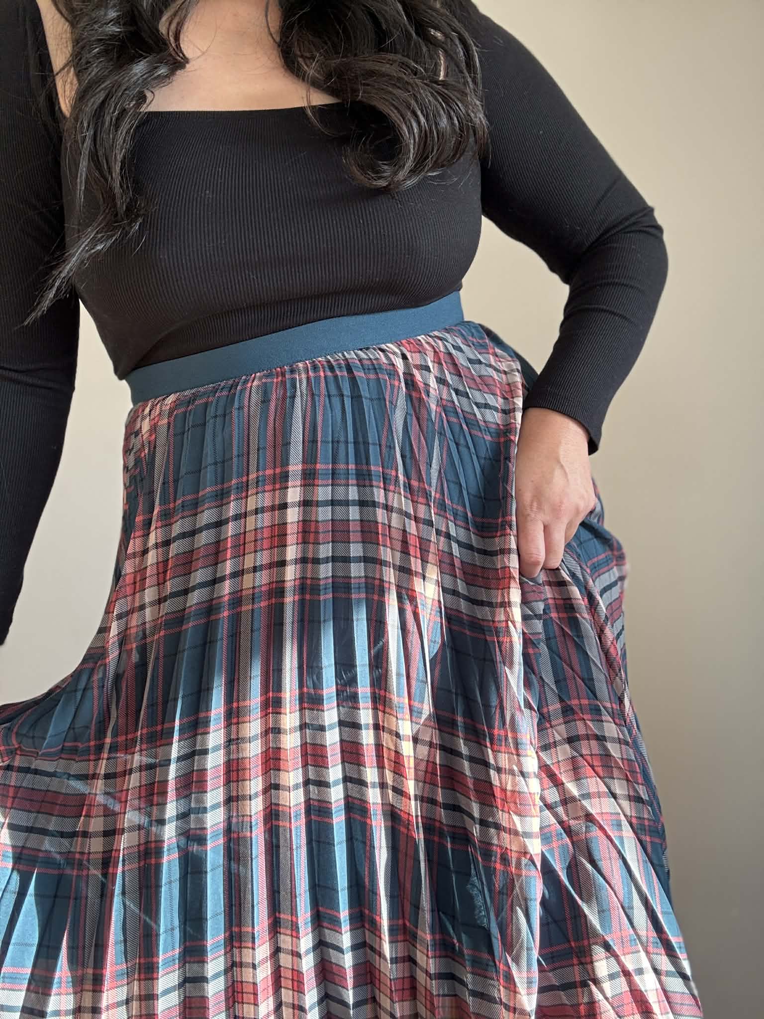 Band of Gypsies Tartan Print Skirt (Size 12 & 14)