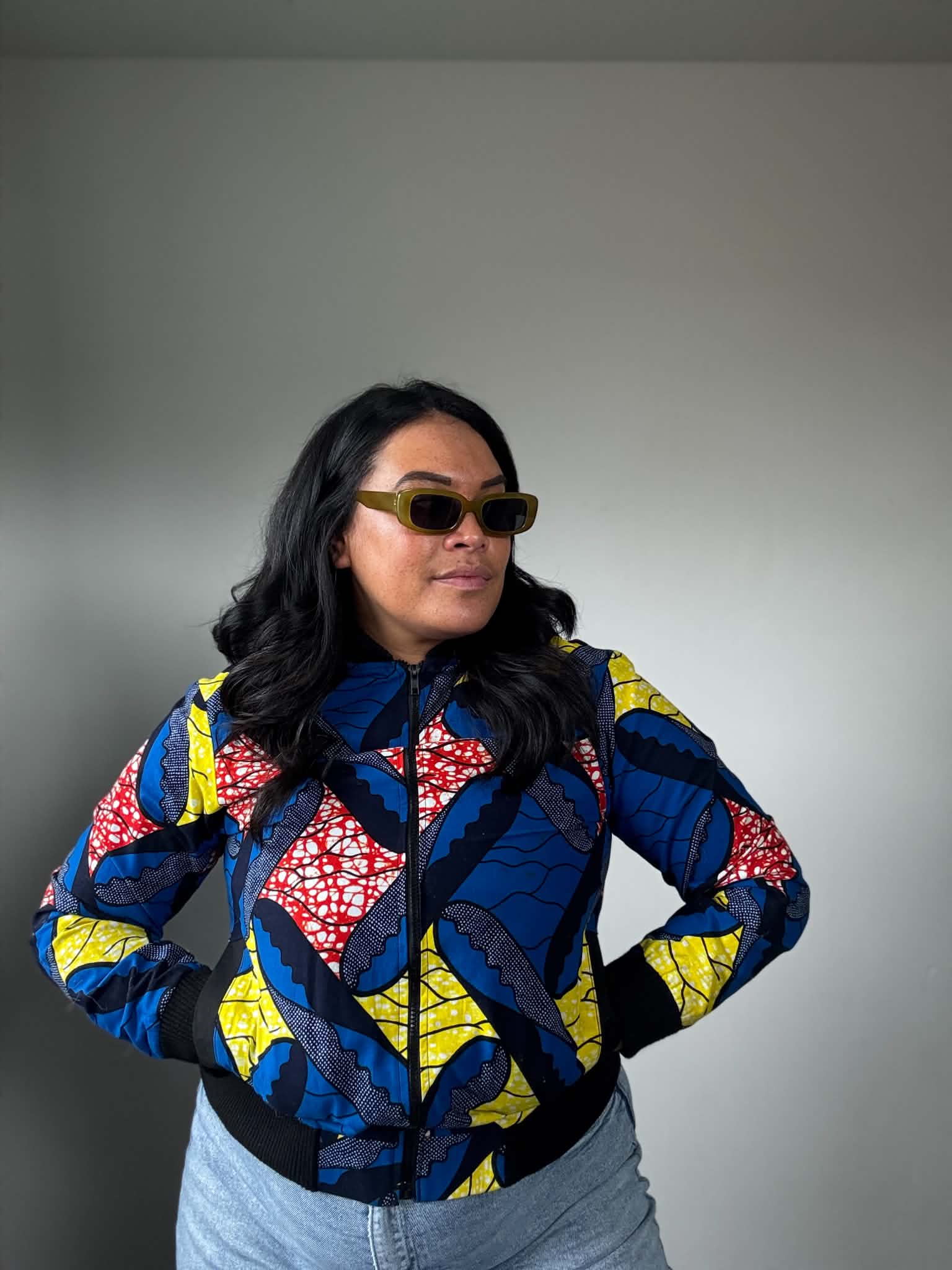 Handmade Bomber Jacket (Size 10 - 12)