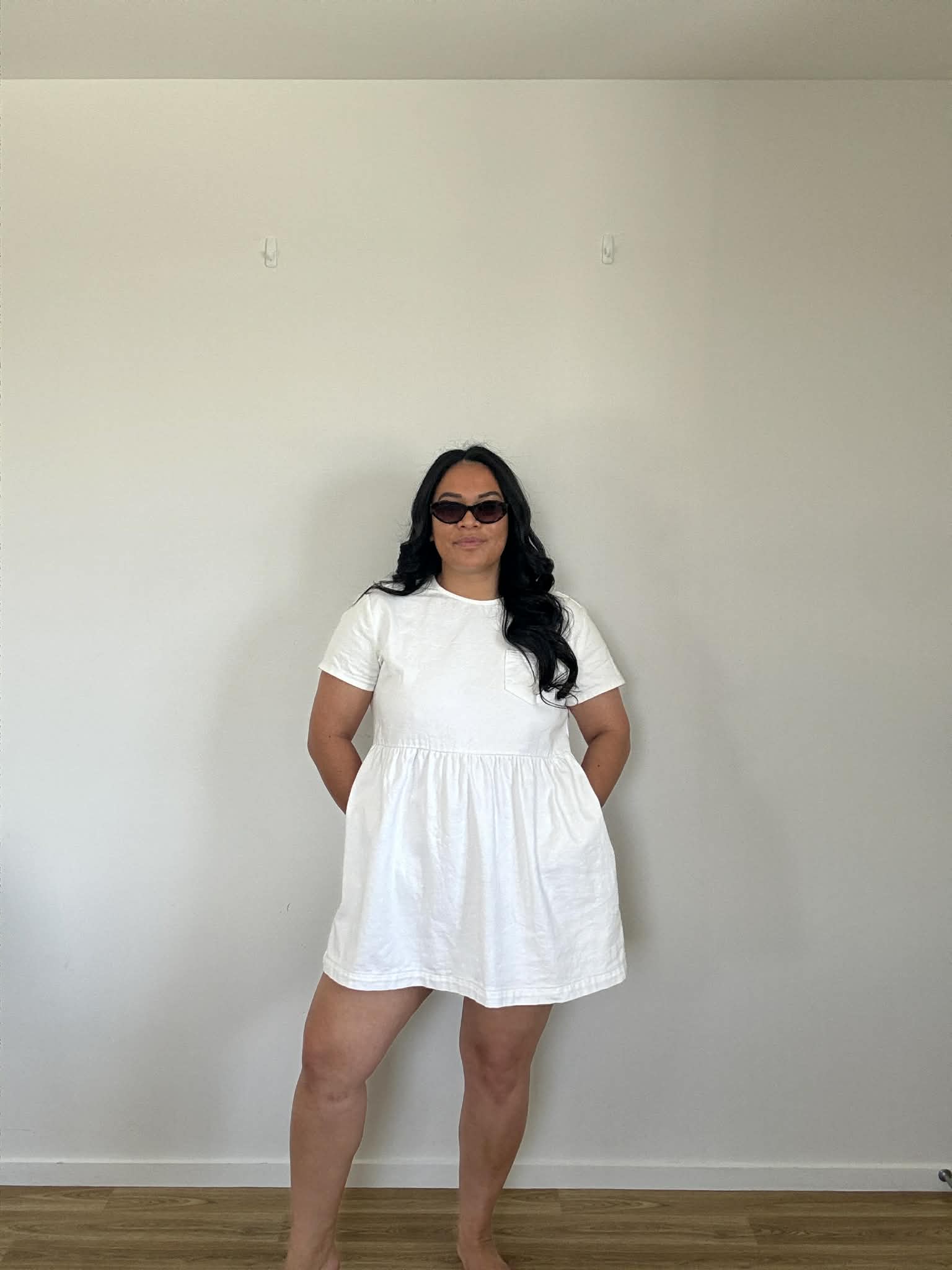 Huffer White Denim Mini (Size 14)