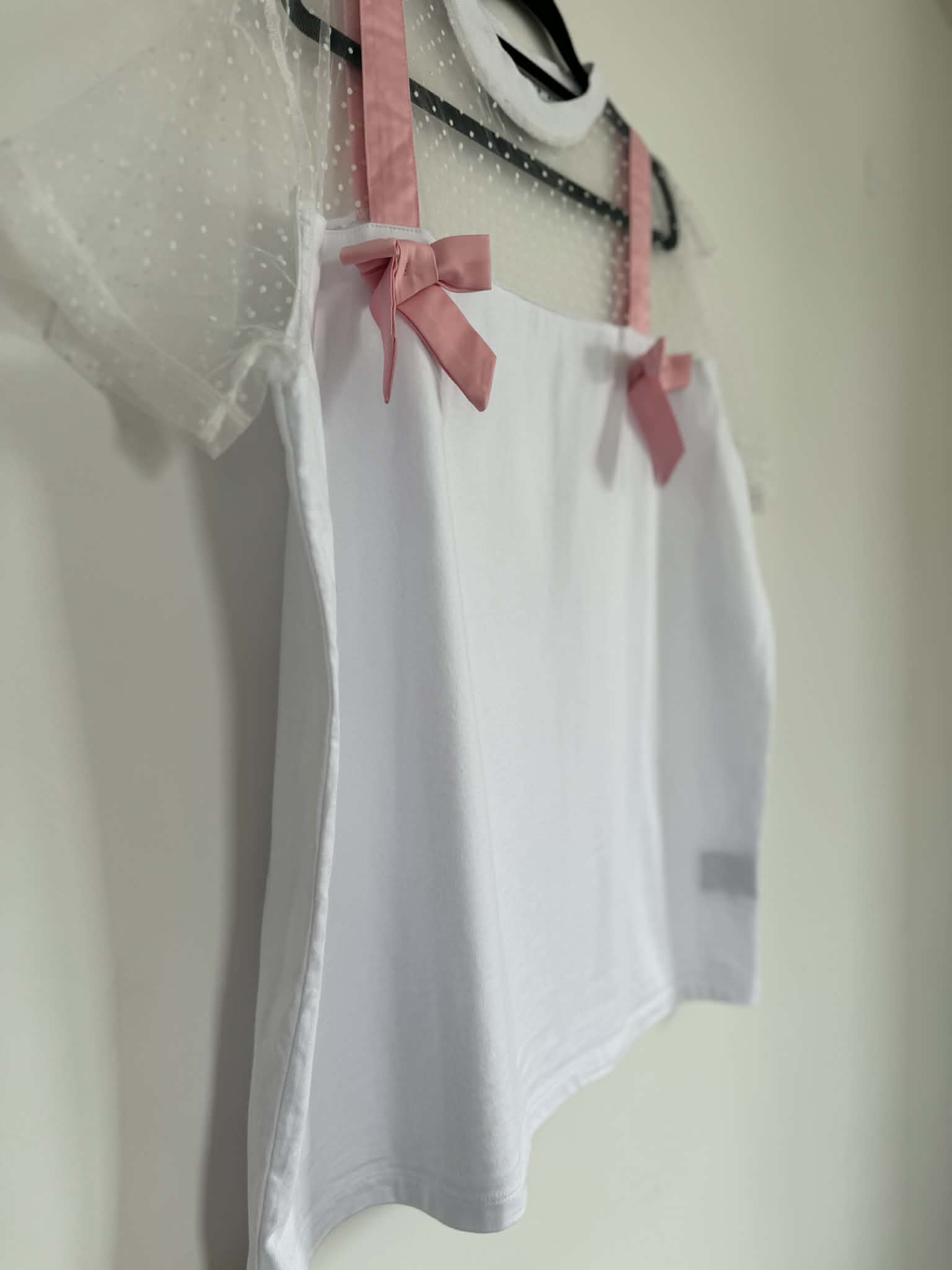 Lazy Oaf Tied Up Bow T-Shirt (Size S/M)