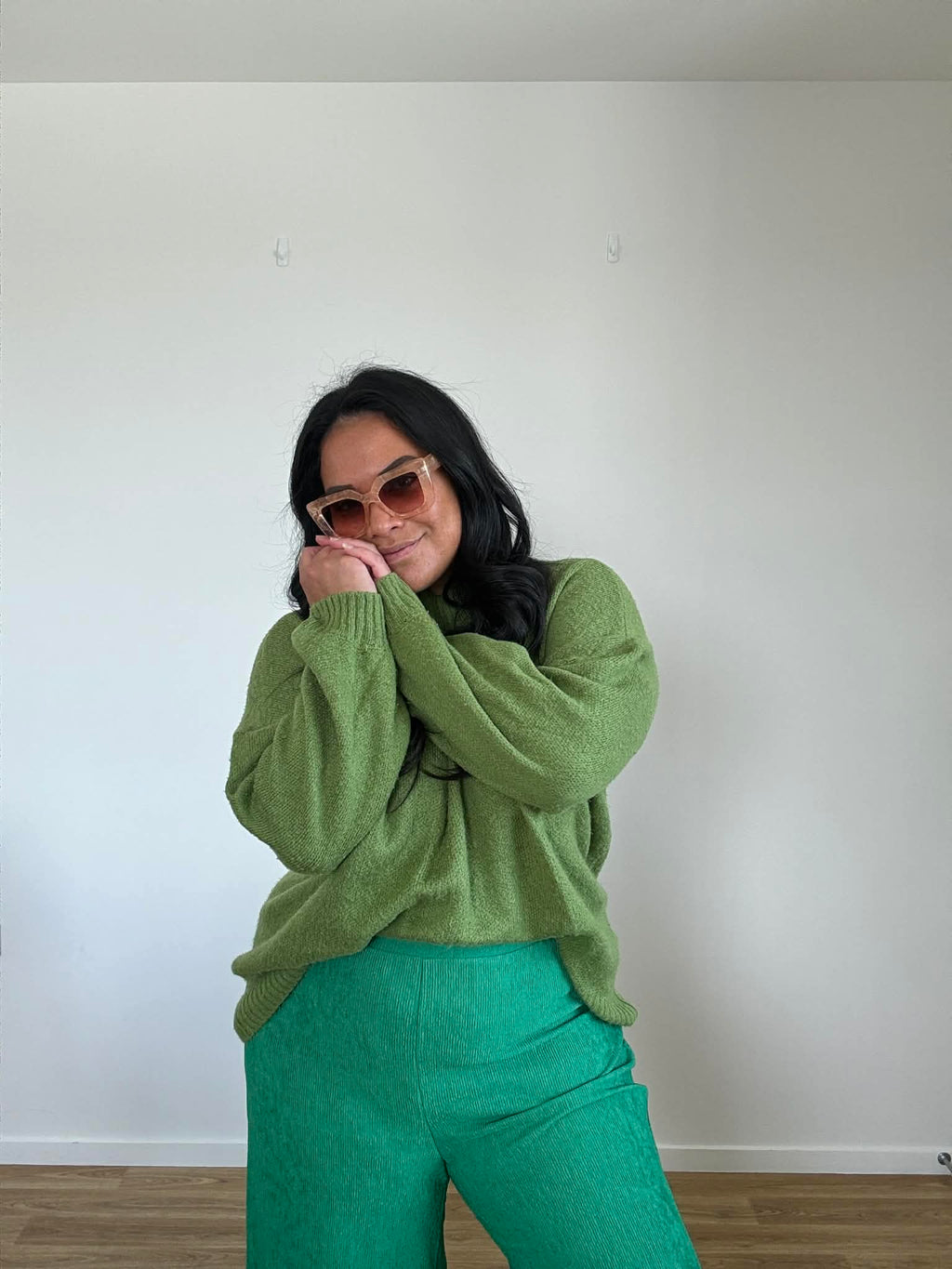 Dotti Wide Leg Pant Green (Size 16)