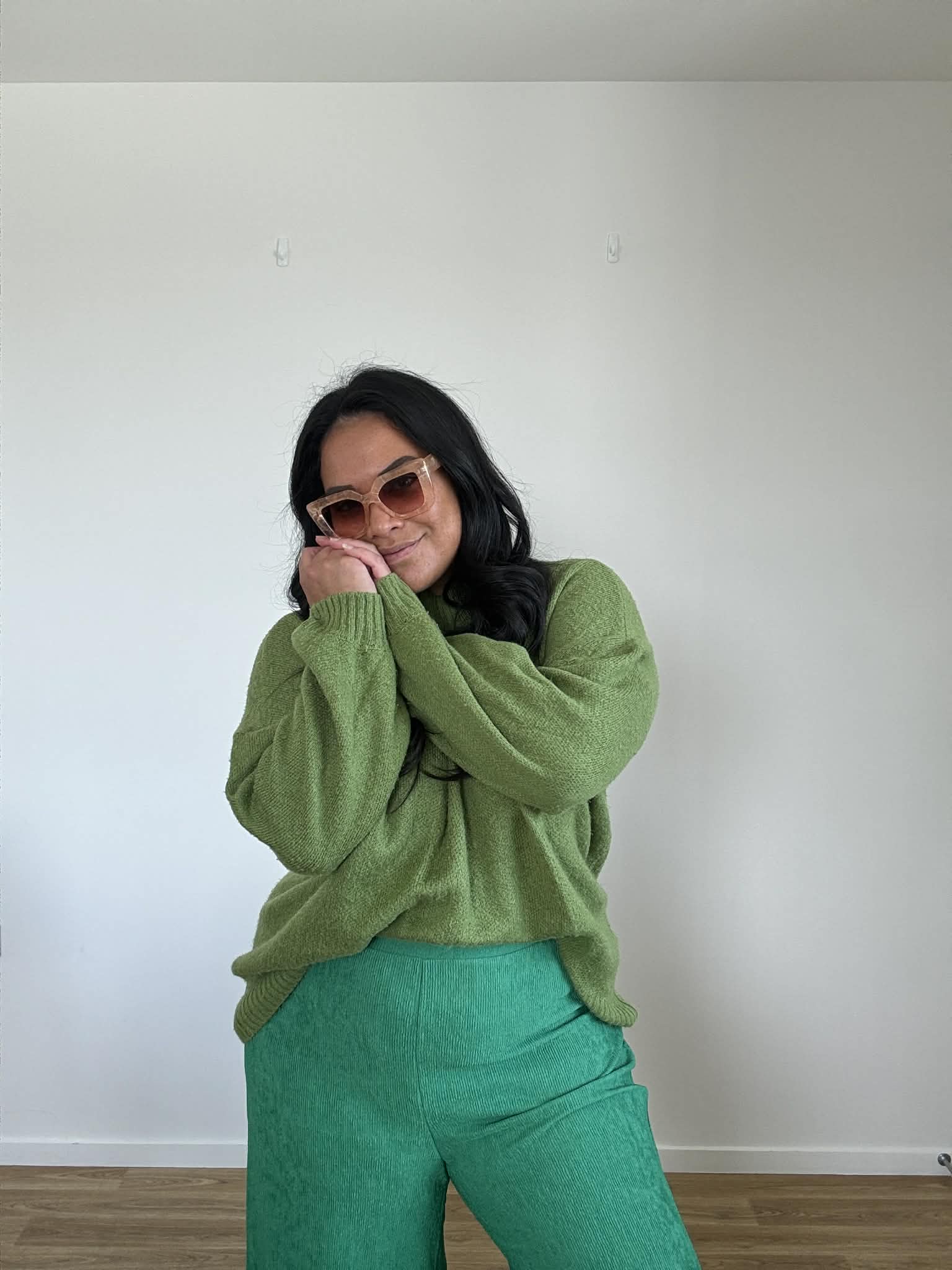 Dotti Wide Leg Pant Green (Size 16)