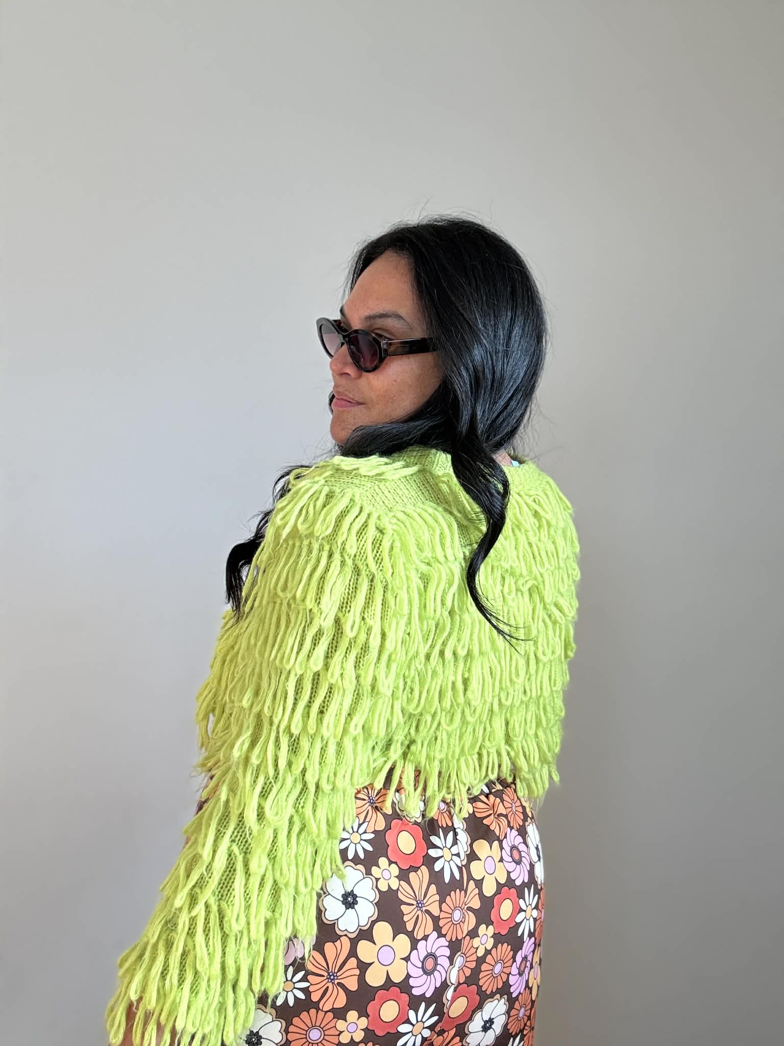 Romwe Floral Bell Bottom Pant (Size 14-16)