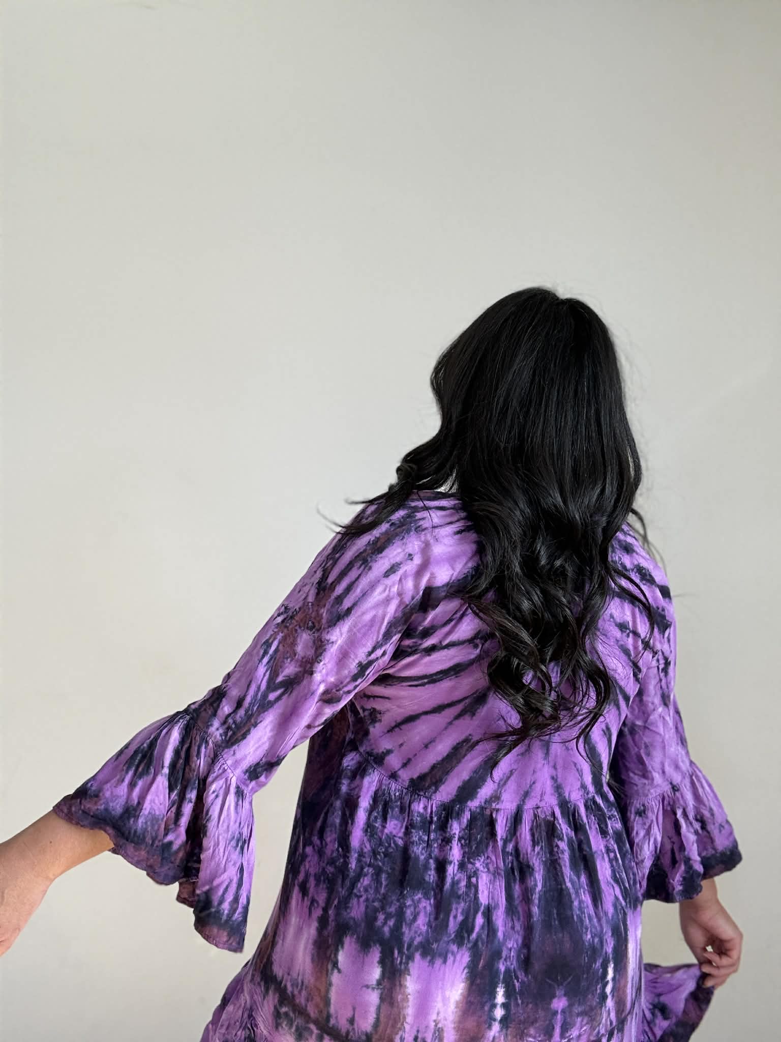 Purple Tye Dye Mini Dress (Size 12 - 14)