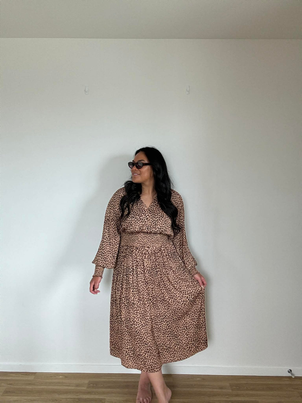 Oliver Black Leopard Dress (Size 16)