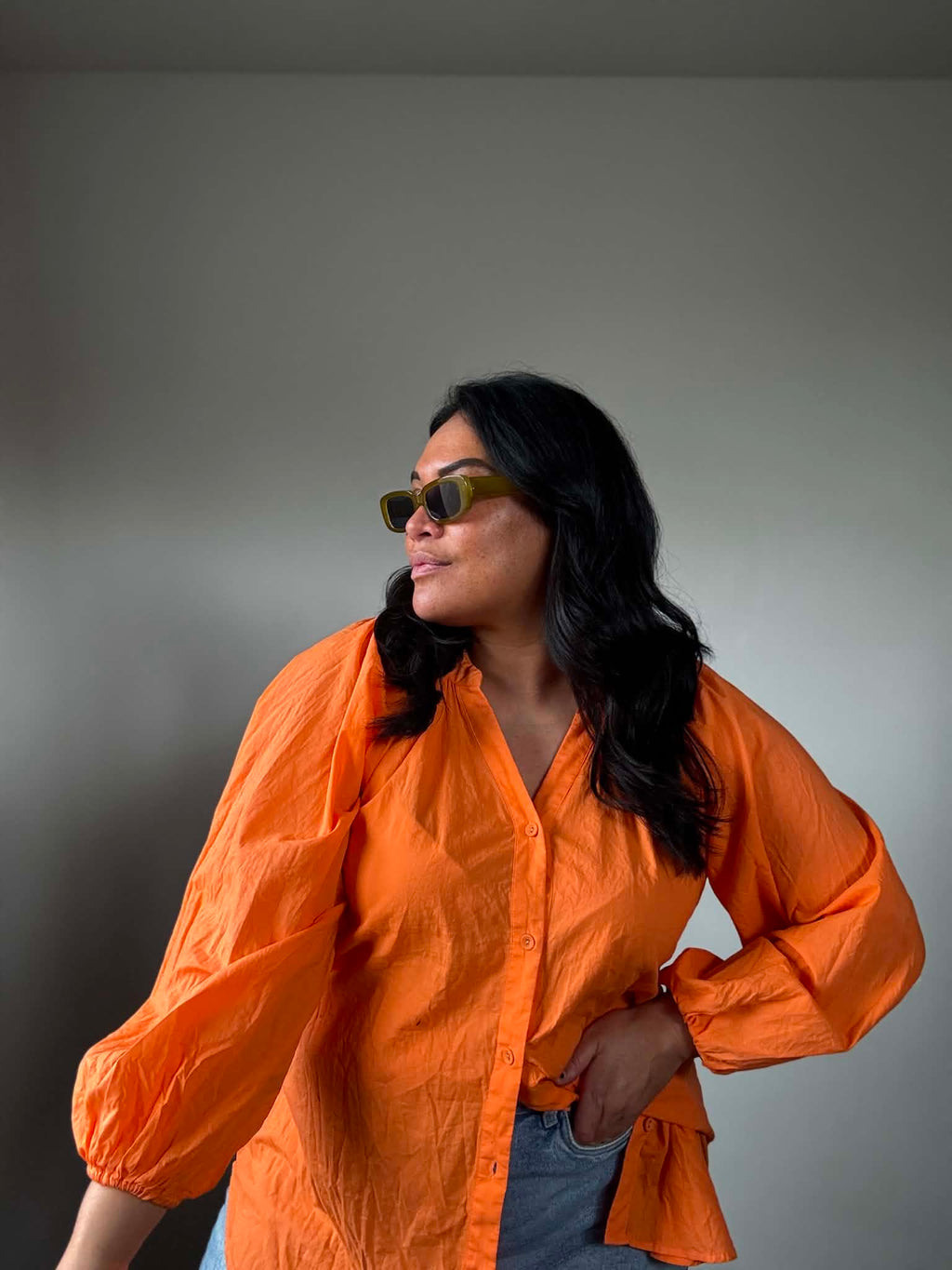 Esmaee Blouse (Size 10 - 12 loose fitted)