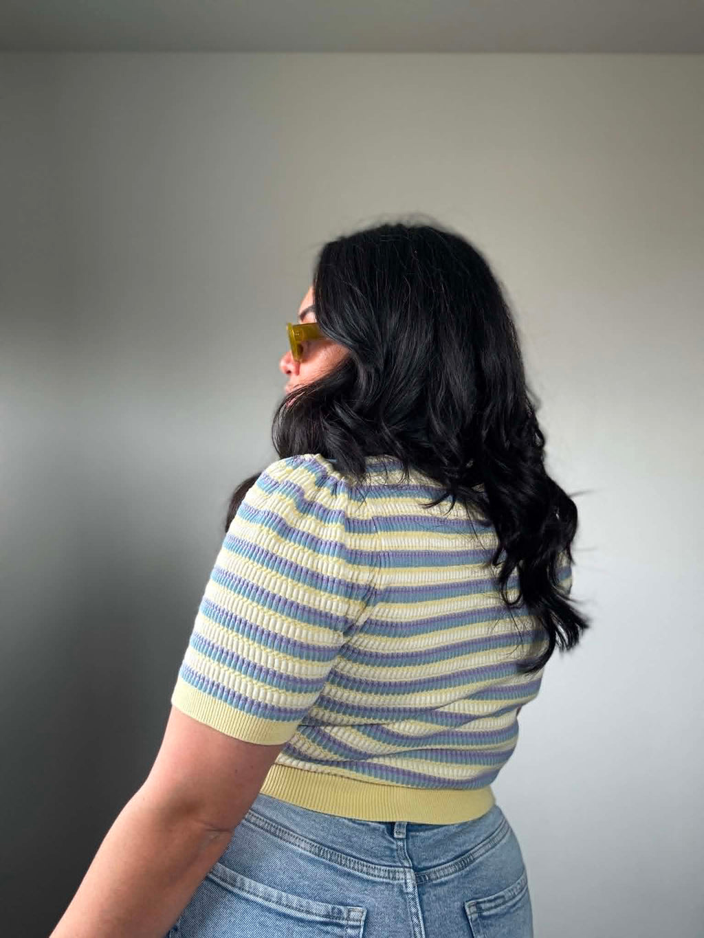 The Lute Ribbed Cropped Top (Size 10 - 12)