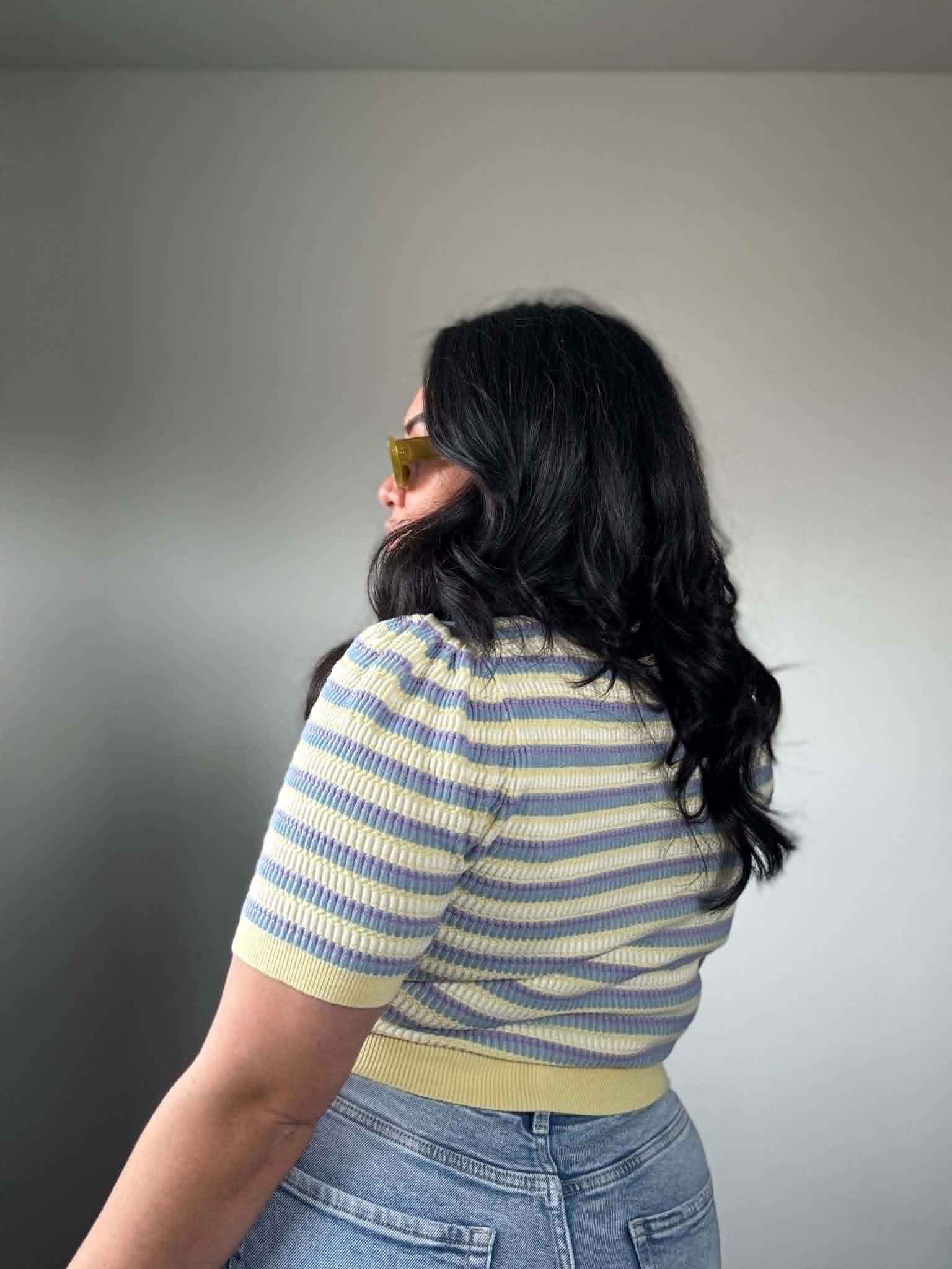 The Lute Ribbed Cropped Top (Size 10 - 12)
