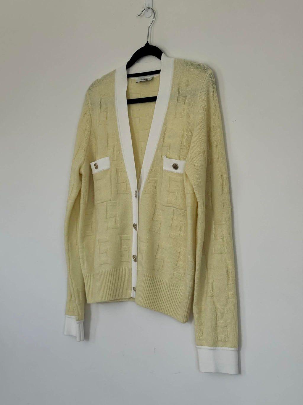 Sandro Butter Yellow Cardigan (Size 6 - 8) *