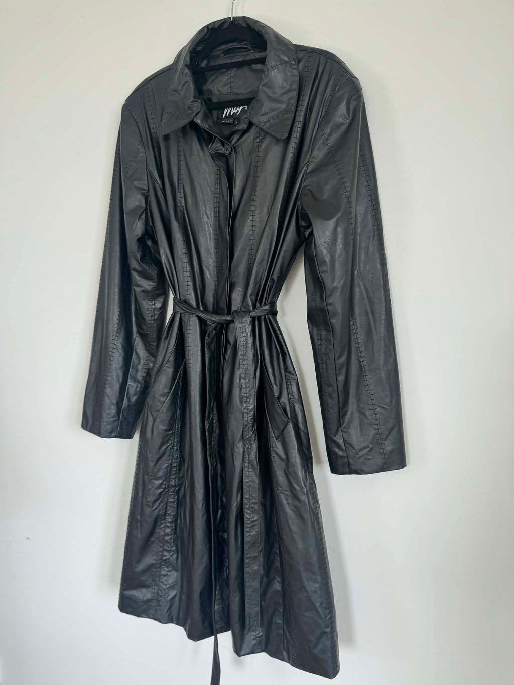 Max Faux Leather Trench (Size 12 - 14)